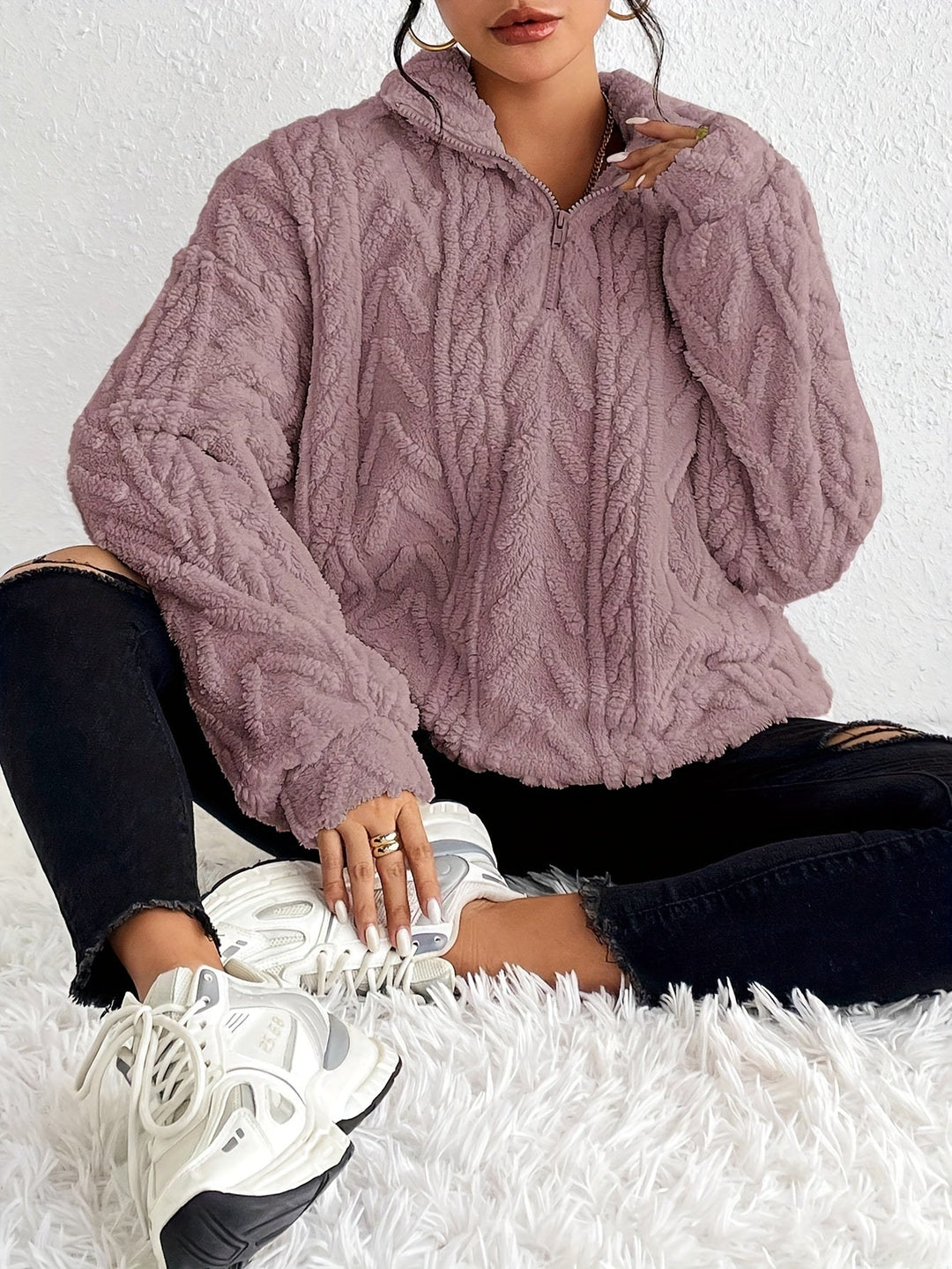 Hazel® Elegant Fleece Sweater