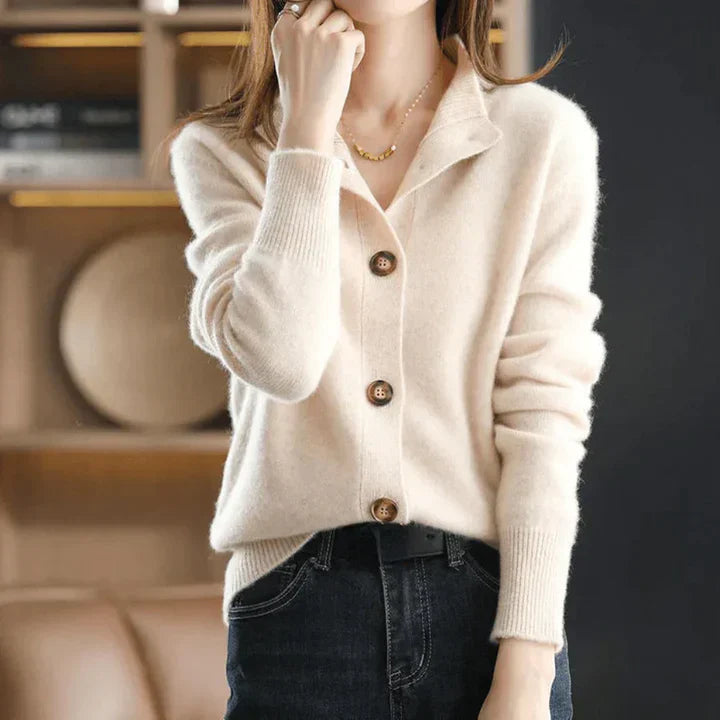 Aria™ Cozy Button-Up Cardigan